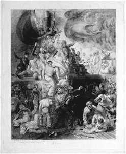 The death of Nelson at the battle of Trafalgar, 21 October 1805 (Horatio Nelson, Viscount Nelson) by Samuel Drummond