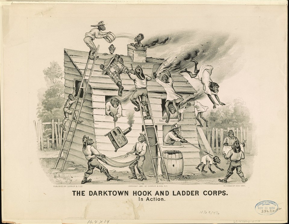 The darktown hook and ladder corps- In action LCCN91724483