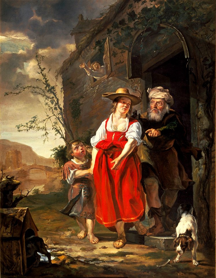 The Dismissal of Hagar c1653-1654 Gabriel Metsu