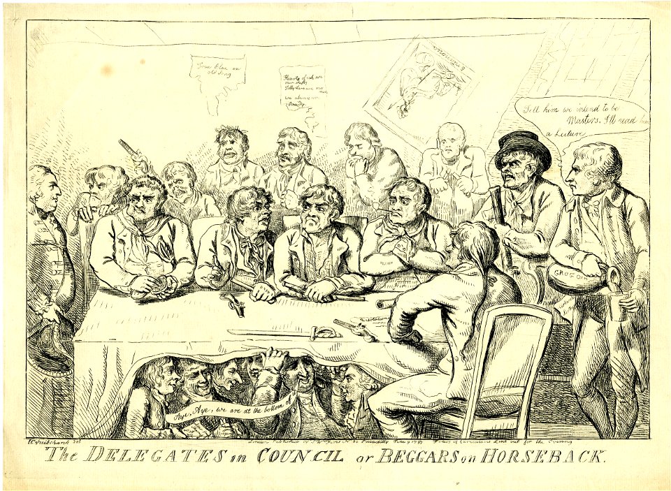 The delegates in council or beggars on horse-back. (BM 1865,1111.2007)