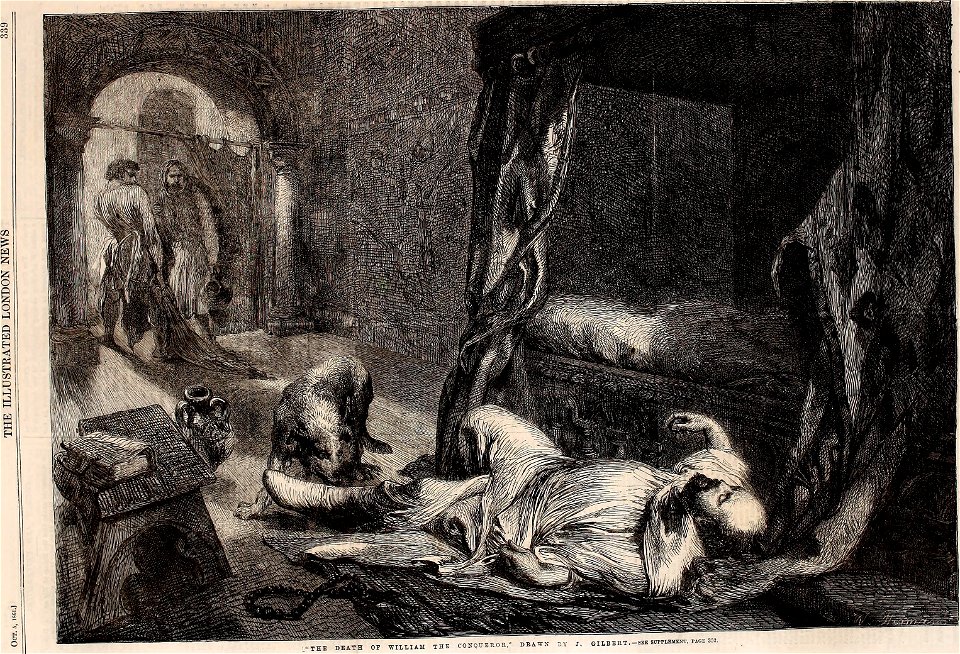 The Death of William the Conqueror - ILN 1861