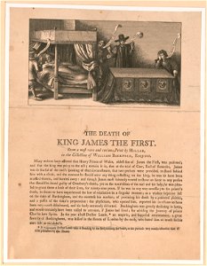 The death of King James the First. From a most rare and curious print by Hollar, in the collection of William Beckford, Esquire LCCN2003691182