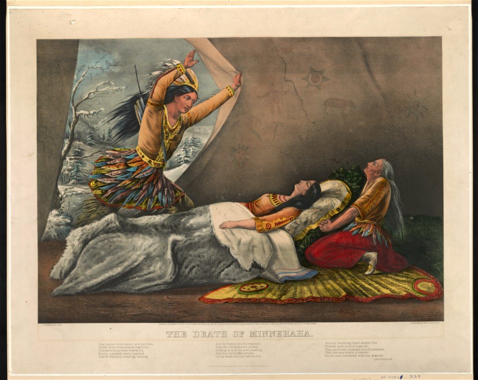 The death of Minnehaha - J. Cameron del. ; Currier & Ives, lith. N.Y. LCCN91794819
