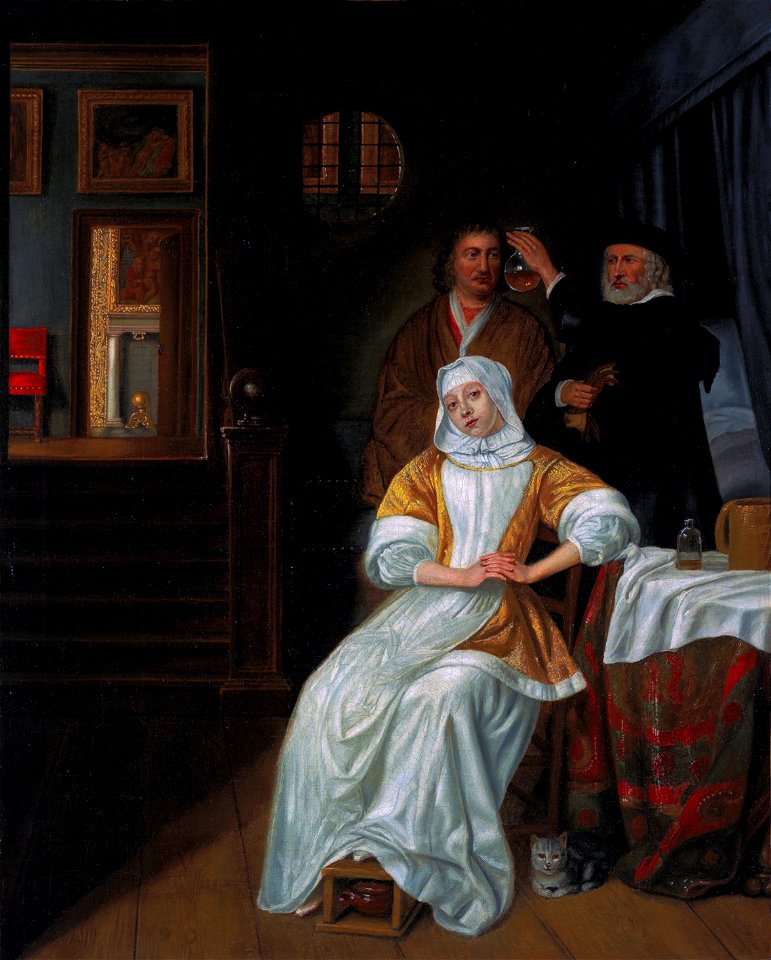 The doctors visit, by Samuel van Hoogstraten
