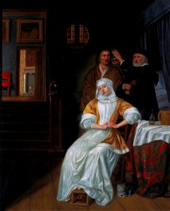The doctors visit, by Samuel van Hoogstraten