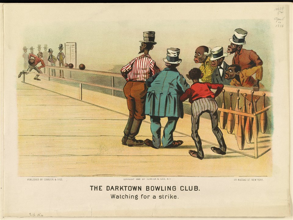 The darktown bowling club- Watching for a strike LCCN91724371