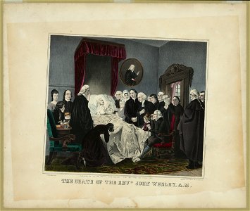 The death of the Revd. John Wesley A.M. - A. Biggerman del. ; MaGee's Lith Press, 49 So. Third St. LCCN2009633817