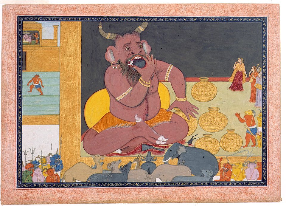 The Demon Kumbhkaran finally wakes up and eats (6125069010)