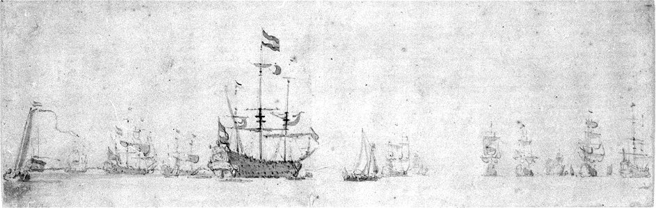 The Dutch fleet getting under way off the coast RMG PW6787