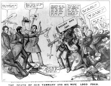 The death of old Tammany and his wife Loco Foco LCCN2008661301