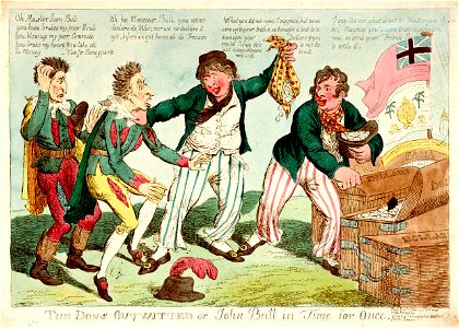 The Dons Outwitted or John Bull in Time for Once (caricature) RMG PW3930