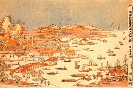 The Eight Views of Omi (Omi Hakkei) by Utagawa Toyoharu, HMA 24514