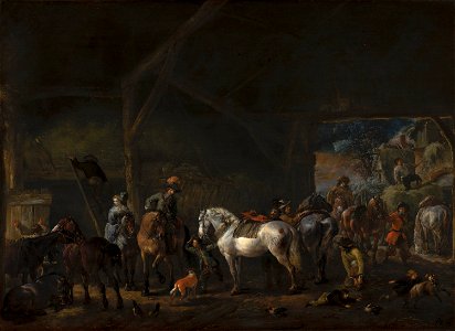 The Departure from the Stable by Philips Wouwerman Mauritshuis 215