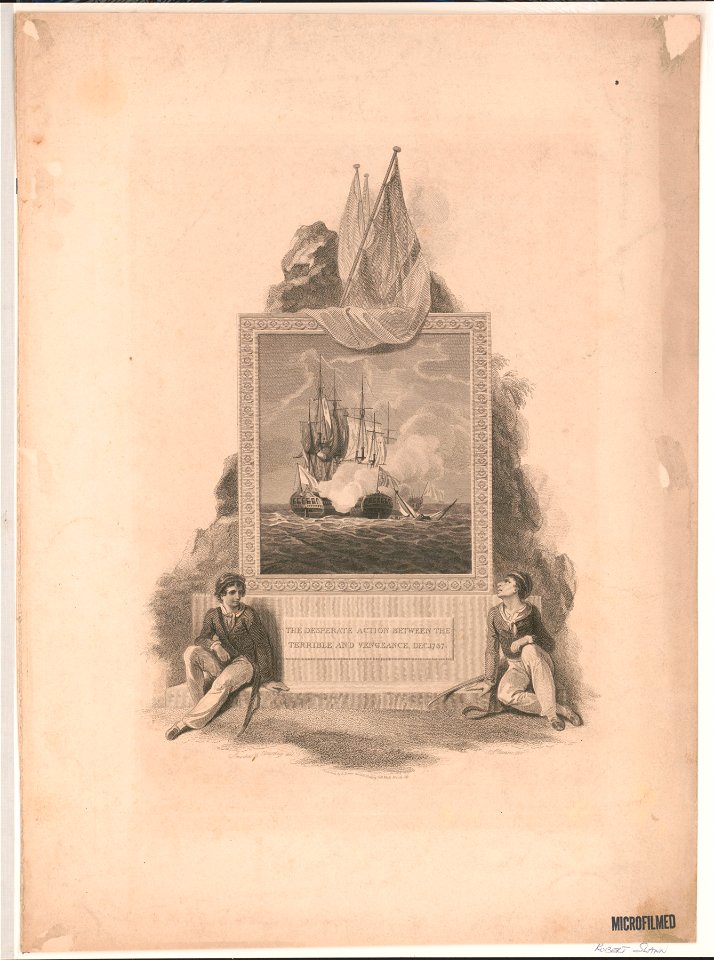 The desperate action between the Terrible and Vengeance, Dec. 1757 - Smirke & Cleveley del. ; Slann sc. LCCN2017651508