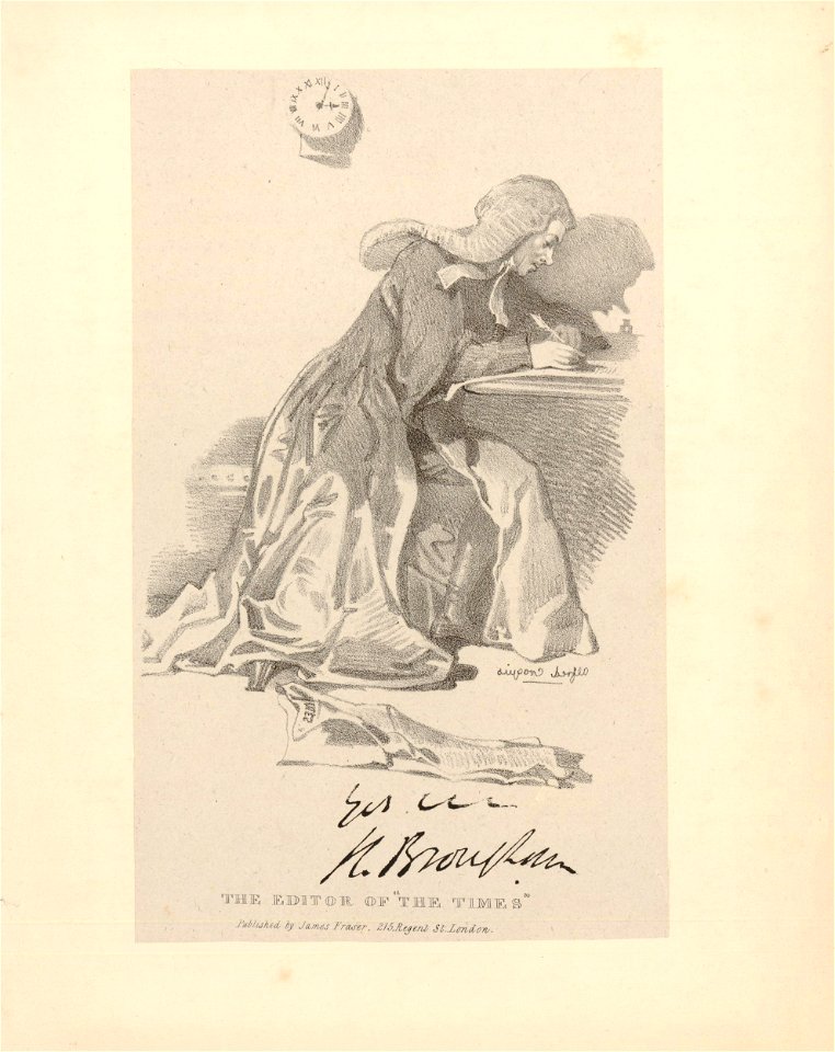 The editor of The Times (BM 1859,0625.87)