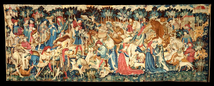 The Devonshire Hunting Tapestries; Boar and Bear Hunt - Google Art Project. Free illustration for personal and commercial use.