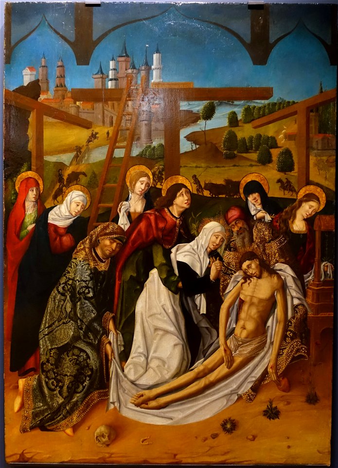The Deposition by Maestro Bartolomé or workshop, 1480-1488, oil on panel - University of Arizona Museum of Art - University of Arizona - Tucson, AZ - DSC08390