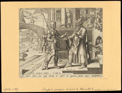 The Elder Son Remonstrating with His Father 1562 print by Maarten van Heemskerck, S.I 55744, Prints Department, Royal Library of Belgium