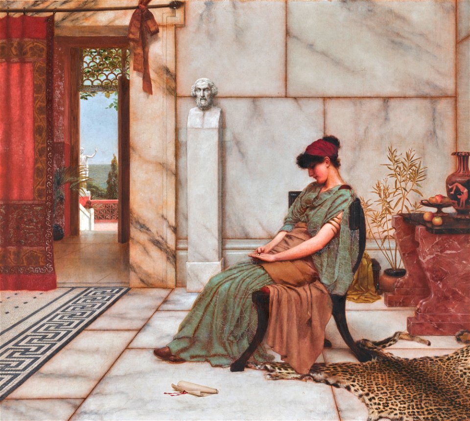 The engagement ring, by John William Godward