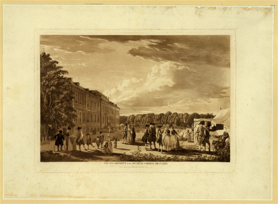 The encampment in the museum garden MDCCLXXX - N' P. Sandby f. LCCN2006677451