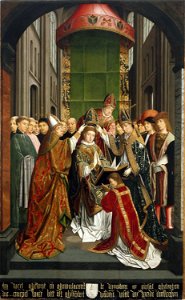 The Enthronement of Saint Romold as Bishop of Dublin, c1490