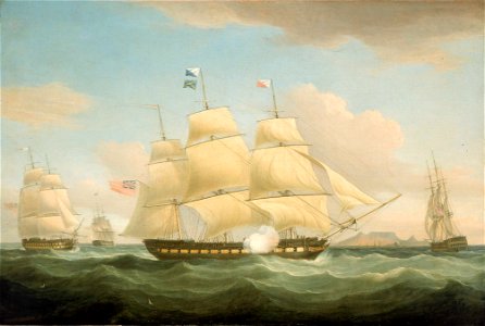 The East Indiamen 'Minerva', 'Scaleby Castle' and 'Charles Grant' RMG BHC3492