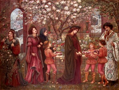 The Enchanted Garden of Messer Ansaldo, by Marie Spartali Stillman
