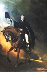 The Duke of Wellington on Copenhagen (1818) by Thomas Lawrence. Free illustration for personal and commercial use.