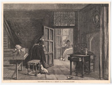 The Duenna's Return, from the Illustrated London News MET DP861614. Free illustration for personal and commercial use.