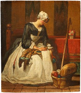 The Embroiderer (Jean Siméon Chardin) - Nationalmuseum - 17781