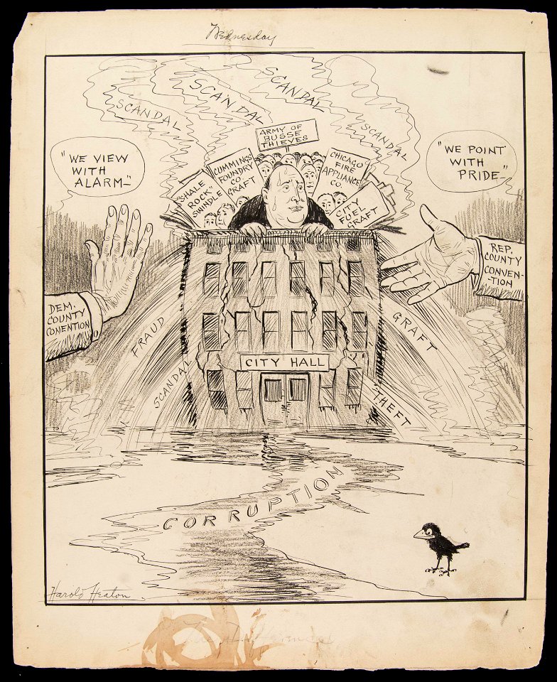 The Difference (City Hall and Mayor Busse about to explode from scandals), Sept. 21, 1910 (NBY 5775)