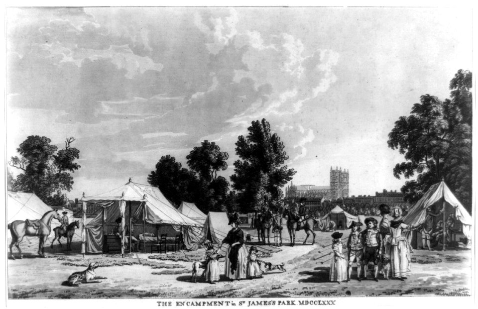 The encampment in St. James's Park MDCCLXXX LCCN2011649444