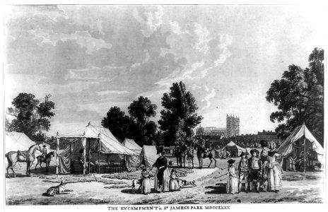 The encampment in St. James's Park MDCCLXXX LCCN2011649444