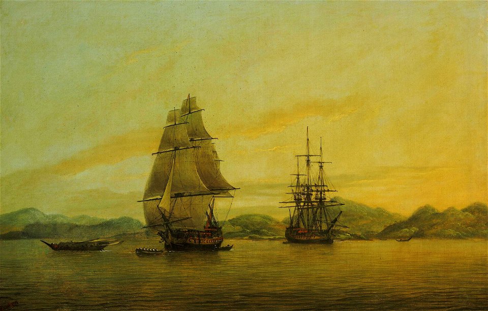 The East Indiaman 'Hindustan' and Other vessels RMG BHC3404