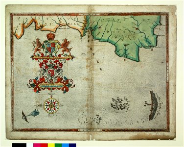 The English pursue the Spanish fleet east of Plymouth on 31 July - 1 August 1588 RMG F8042