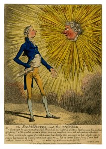 The ex-minister and the meteor. (BM 1868,0808.7256)