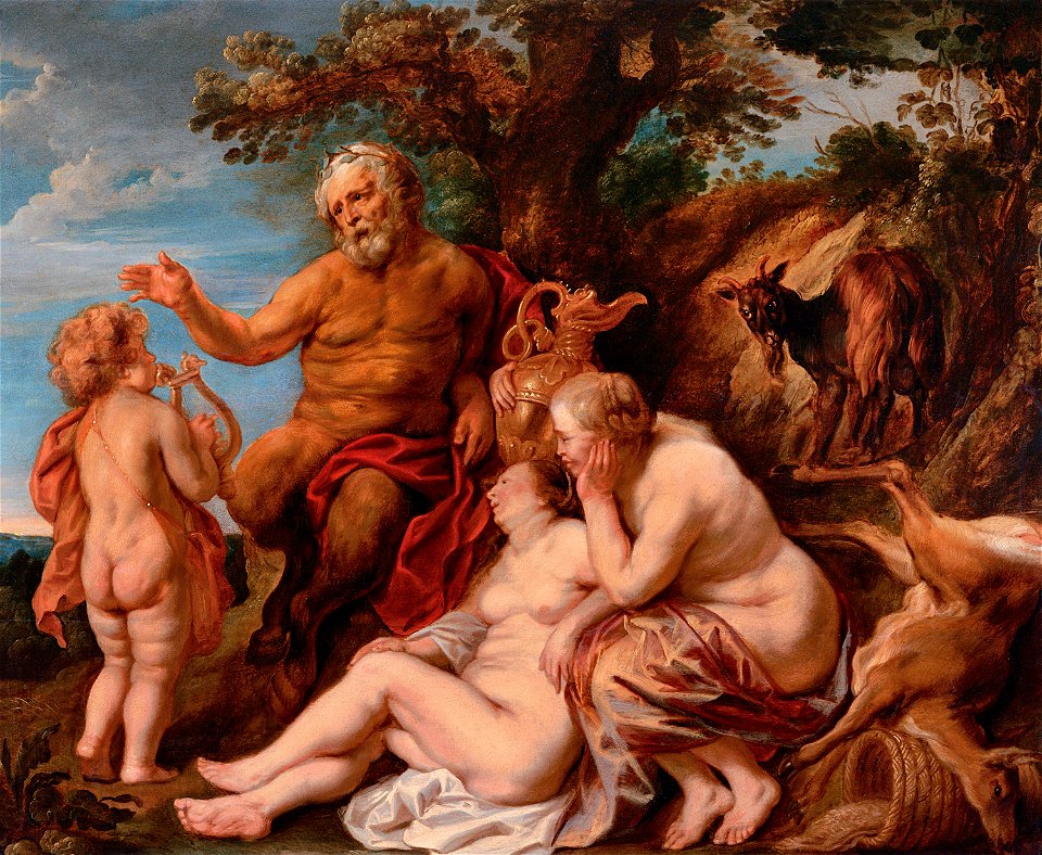The education of Jupiter, by Jacob Jordaens