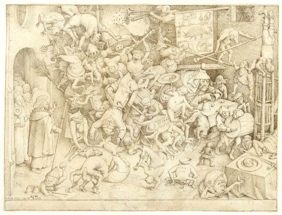The fall of the magician Hermogenes, Pieter Bruegel the Elder