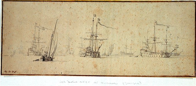 The Dutch fleet at anchor RMG PW6811