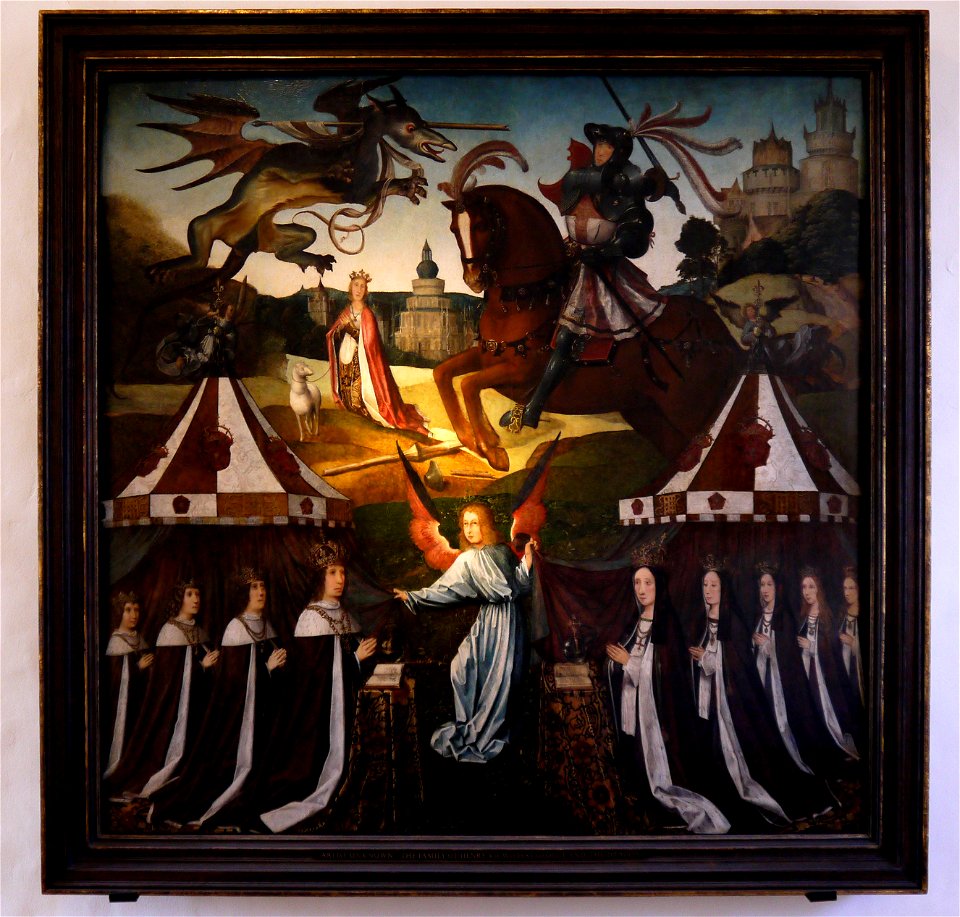 The Family of Henry VII with St George and the Dragon