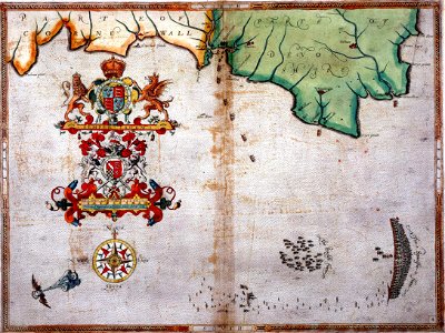 The English pursue the Spanish fleet east of Plymouth on 31 July - 1 August 1588 RMG D3294
