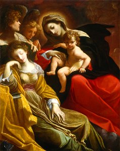 The Dream of Saint Catherine of Alexandria 1593 Ludovico Carraci
