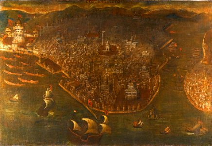 THE FALL OF CONSTANTINOPLE, ITALY, PROBABLY VENICE, LATE 15THEARLY 16TH CENTURY. Private coll.