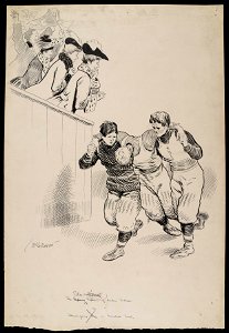 The educational influence of modern football; or Thanksgiving day on Marshall Field, November 29,... (NBY 1429)