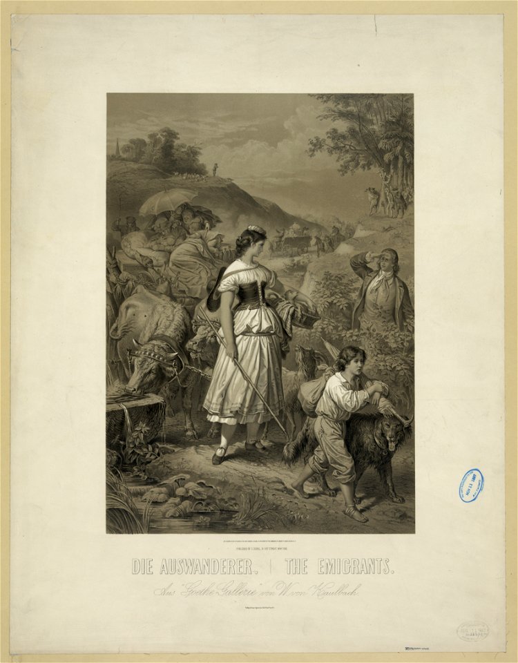 The emigrants Die auswanderer - - The Major & Knapp Engraving Co. 56 & 58 Park Place, N.Y. LCCN2013646643