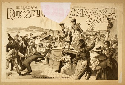 The famous Russell (Bros. in the preten)tious oddity, Maids to order by Frank Dumont and Wm. F. Carrol. LCCN2014636344