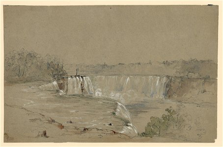 The falls of Niagara from the rock above the ferry, American side LCCN2004662191