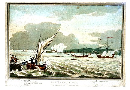 The Embarkation (caricature) RMG PW4008