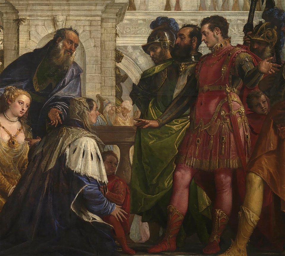 The Family of Darius before Alexander by Paolo Veronese 1570 fragment