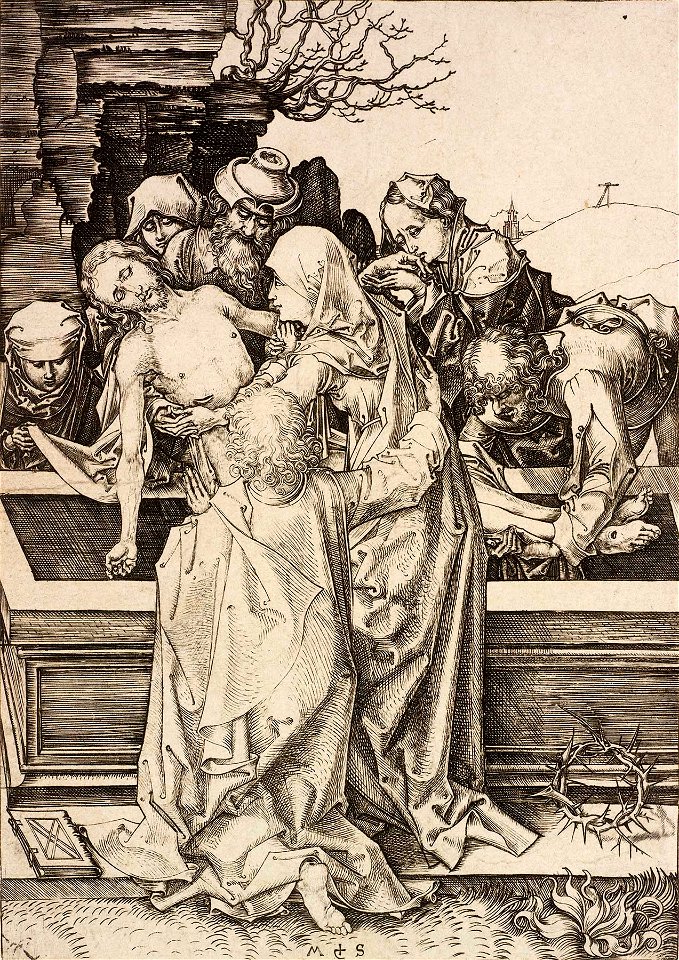 The Entombment by Martin Schongauer